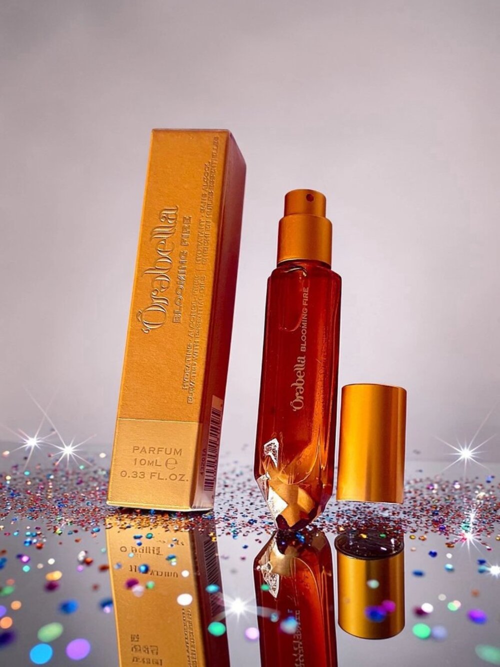 Orebella Blooming Fire Parfum Travel Spray 0.33 Fl Oz Brand New In Sealed Box